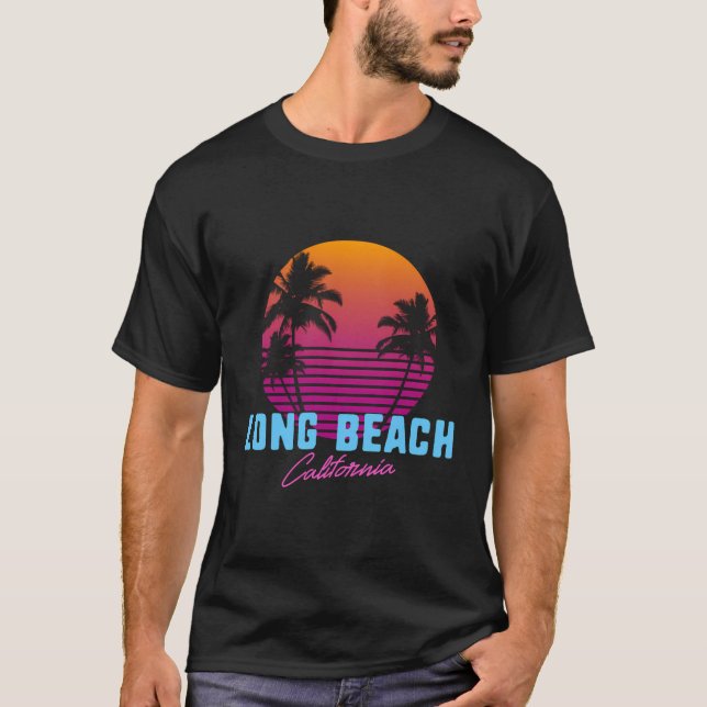 T-shirt Long Beach California (Devant)