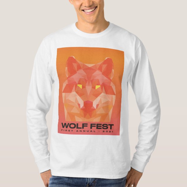 T-shirt long de la Fête des loups 2021 - logo en f (Devant)