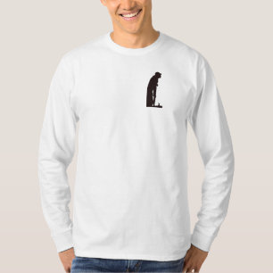 T-shirt Long-douille Henley de travailleur portuaire de
