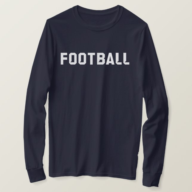 T-shirt long-duvet de football (sur mesure) (Design devant)