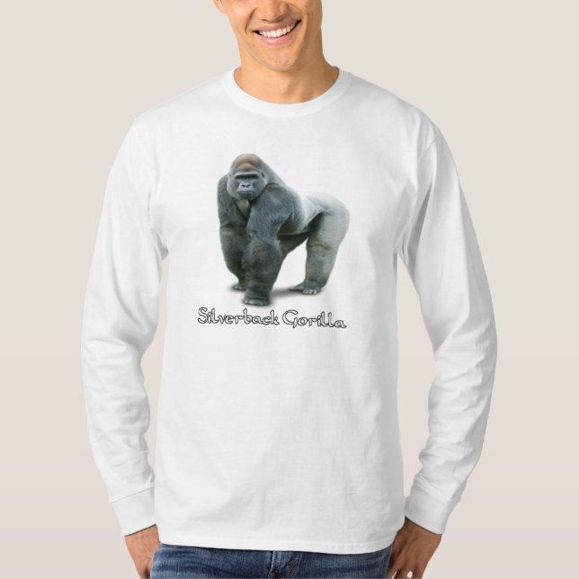 T-shirt long Gorilla Silverback (Devant)