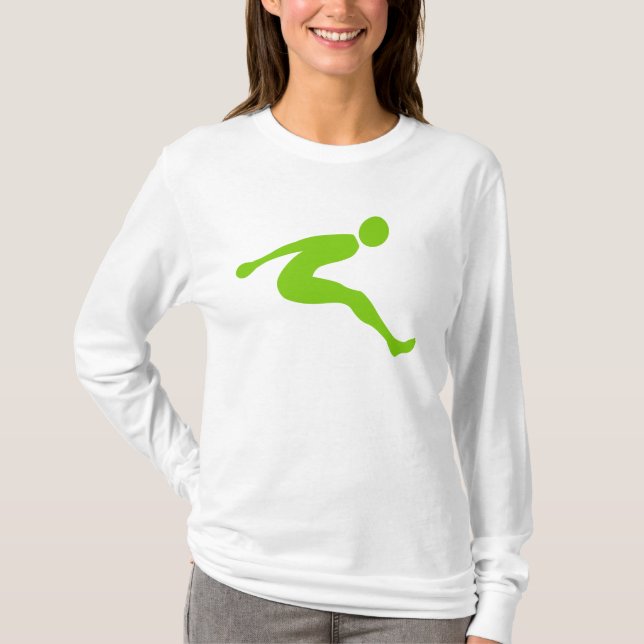 T-shirt Long Jump - Martian Green (Devant)