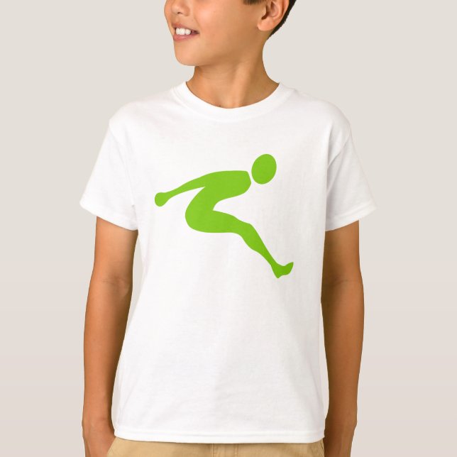 T-shirt Long Jump - Martian Green (Devant)