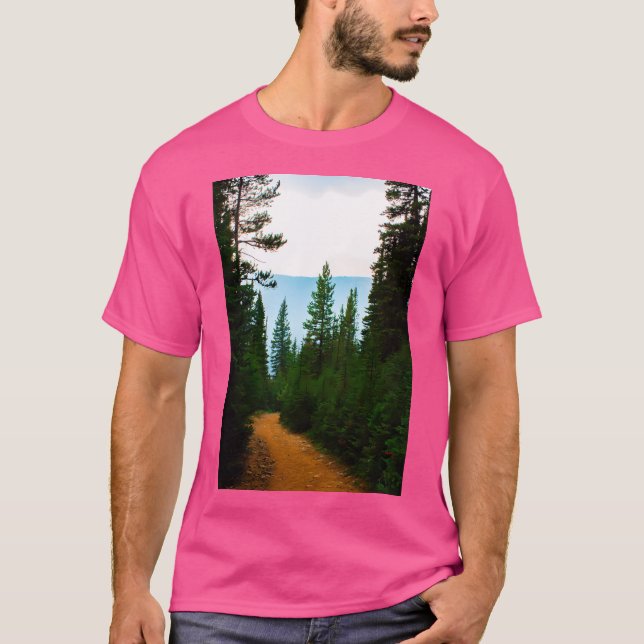 T-shirt Long Mountain Trail (Devant)