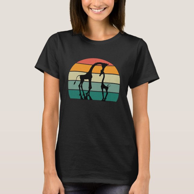 T-shirt long neck safari cute baby giraffe animal park wil (Devant)