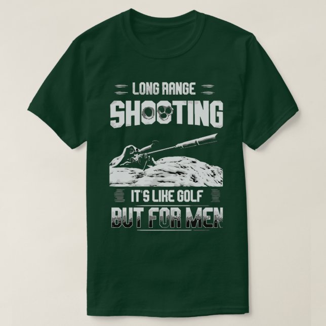 T-shirt Long Range tournant comme le golf mais pour les ho (Design devant)