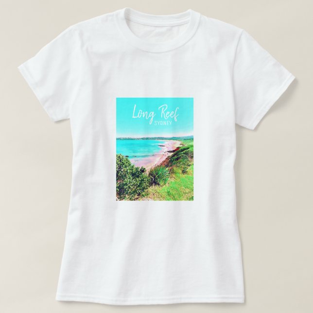 T-shirt Long Reef Sydney plage Australie voyage (Design devant)