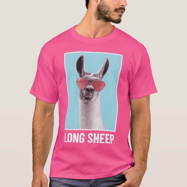 T-shirt Long Sheep Funny Animal funny (Devant)