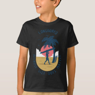 T-shirt Longboard - Parce Que La Taille Fait Sticker