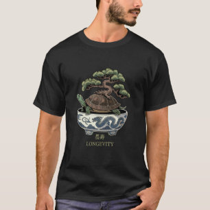 T-shirt Longévité de la Tortue Mythologie Japonaise Dragon
