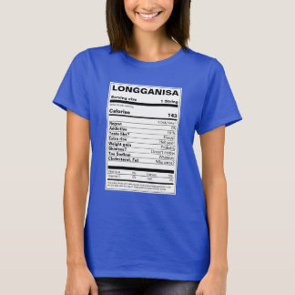 T-shirt Longganisa Nutrition Facts