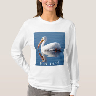 T-shirt longtemps gainé de pélican d'île de pin