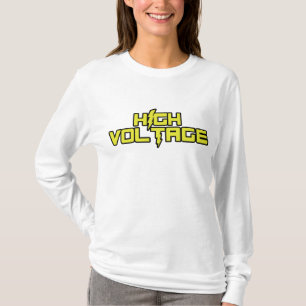 T-shirt Longue chemise à haute tension de V-Cou de douill