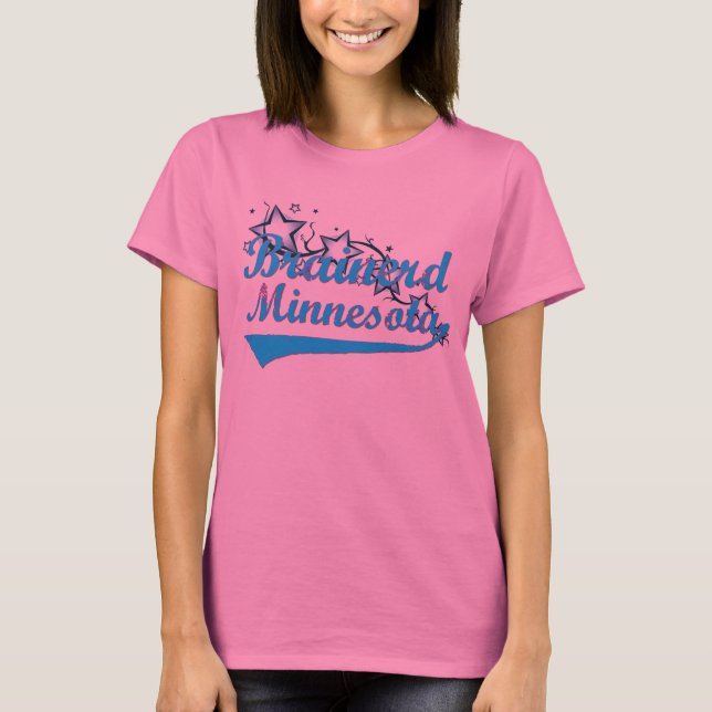 T-shirt Longue chemise de douille de Brainerd Minnesota (Devant)