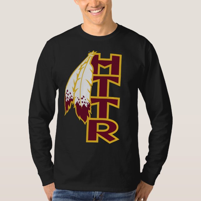T-shirt Longue chemise de la douille HTTR des hommes (Devant)