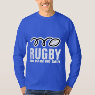 T-shirt Longue chemise de rugby de douille aucune