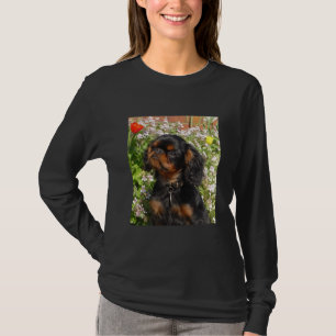 T-shirt Longue chemise gainée : Épagneul de roi Charles