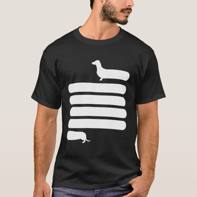 T-shirt Longue Dachshund Wiener Weiner Daschund Chien Dach (Devant)
