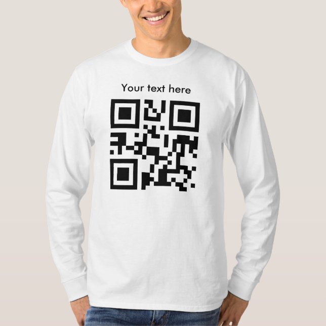 T-shirt Longue douille, adaptée (texte fait sur commande) (Devant)