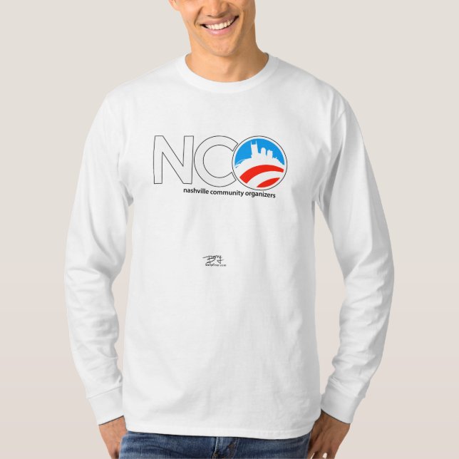 T-shirt Longue douille de NCO (Devant)