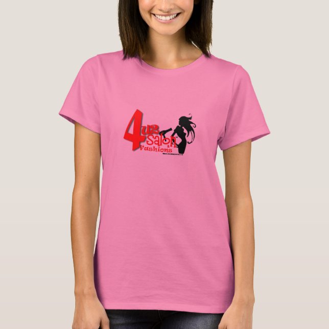 T-shirt longue douille du salon 4u2 (rose) (Devant)