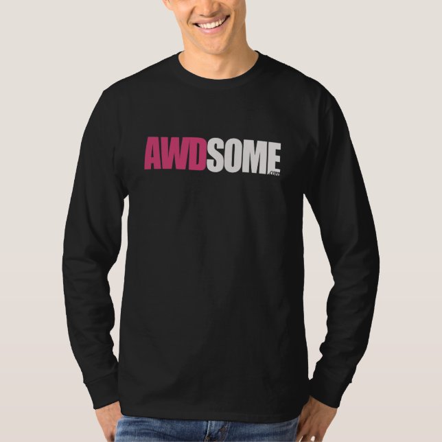 T-shirt longue douille noire awdsome (Devant)