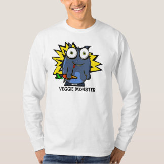 T-shirt Longue douille T de monstre végétarien
