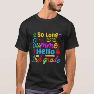 T-shirt Longue Été Bonjour 2E Deuxième Année De Retour À L