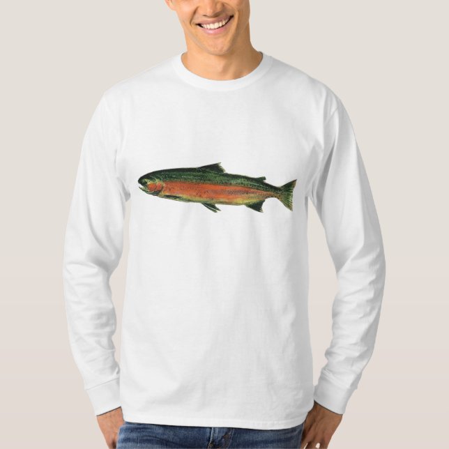 T-shirt Longue pièce en t de truite à tête d'acier de (Devant)