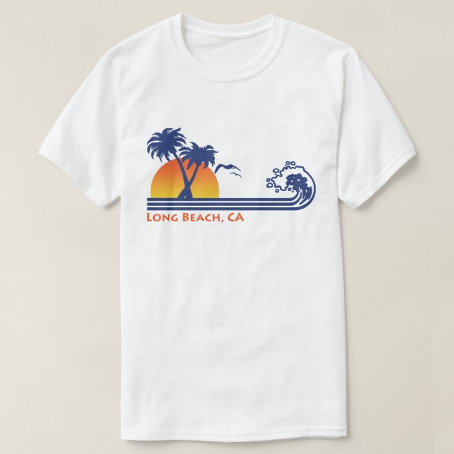 T-shirt Longue plage CA (Design devant)