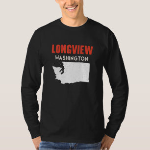 T-shirt Longview Washington États-Unis État Amérique Voyag