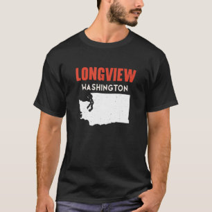 T-shirt Longview Washington USA State America Travel Washi