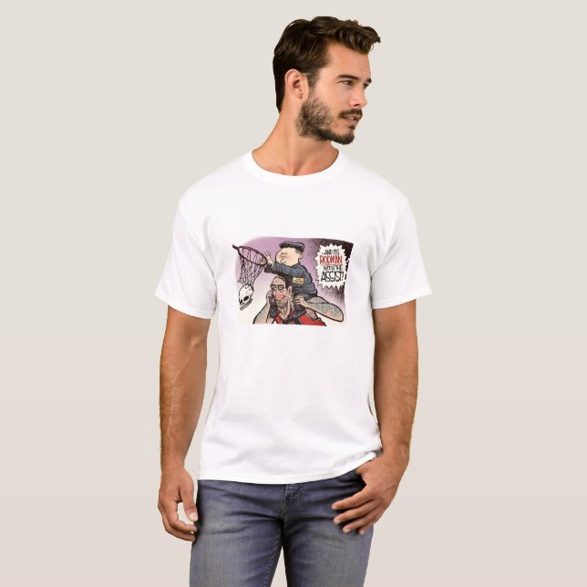 T-shirt L'ONU de Kim Jong d'homme de Rocket et son (Devant entier)