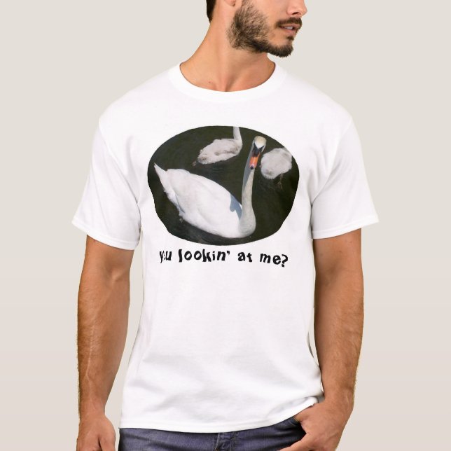T-shirt Lookin à moi cygne (Devant)