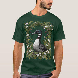 T-shirt Loon Commun Entouré De Lames Fleurs De Chaussures