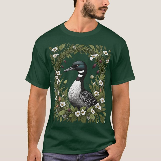 T-shirt Loon Commun Entouré De Lames Fleurs De Chaussures  (Devant)