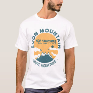 T-shirt Loon Mountain NH - Souvenirs de ski Vintage rétro