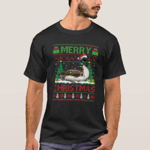 T-shirt Loon Oiseau Amant Xmas Éclairage Père Noël Lot Lai