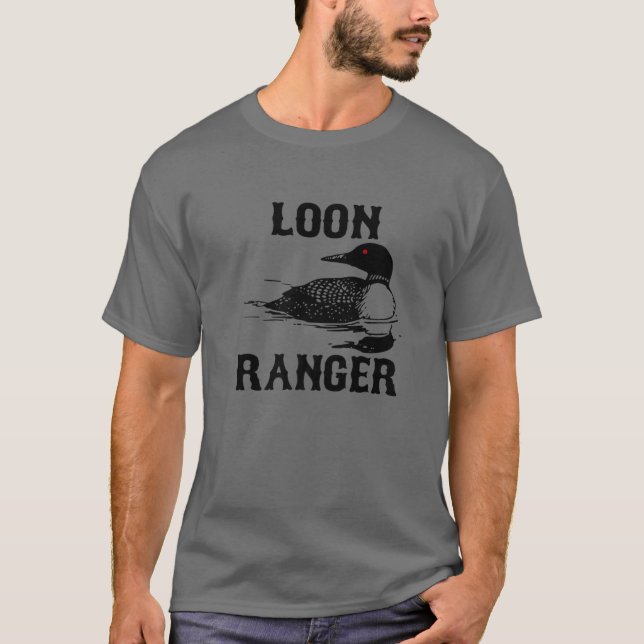 T-shirt Loon Ranger Funny Common Loon Bird Observer l'exté (Devant)