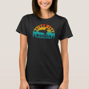 T-shirt Loon Sunset du lac Balsam Nord Wisconsin