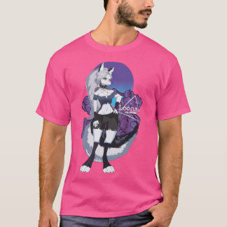 T-shirt Loona Goth Girl Rétro Hazbin Hotel Helluva Boss