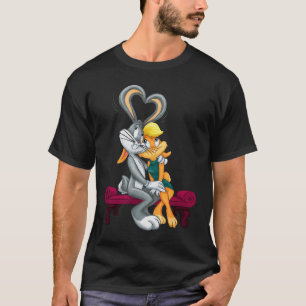 T-shirt Looney Tunes Bugs et Lola cœurs Saint-Valentin