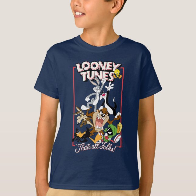 T-shirt LOONEY TUNES™ "C'EST TOUS LES FOLKS!™" Pile de gro (Devant)