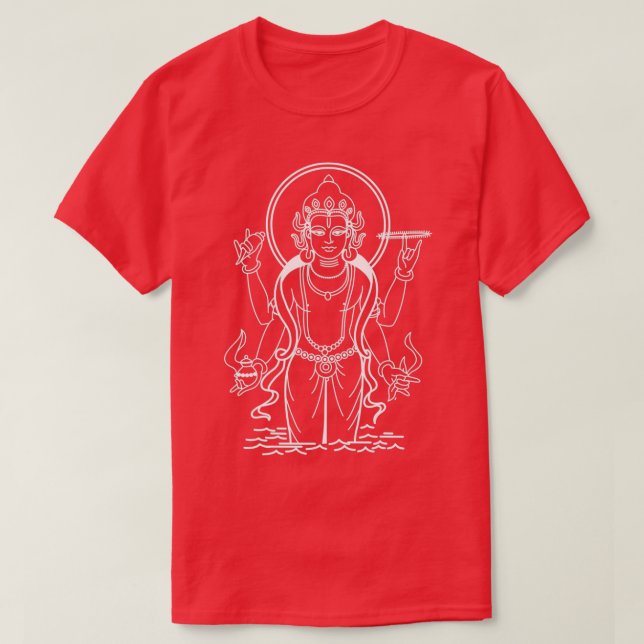 T-shirt Lord Dhanvantari blanc (Design devant)