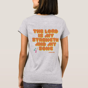 T-shirt Lord est ma chanson écritures chute chemise femme
