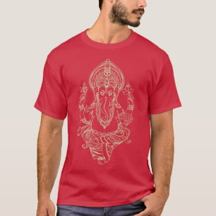 T-shirt Lord Ganesha, the Elephant God of Wisdom Yoga Prem