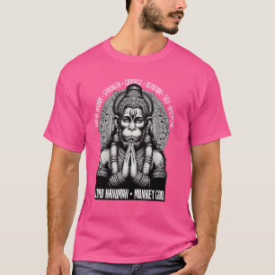 T-shirt Lord Hanuman singe Dieu mythologie hindoue