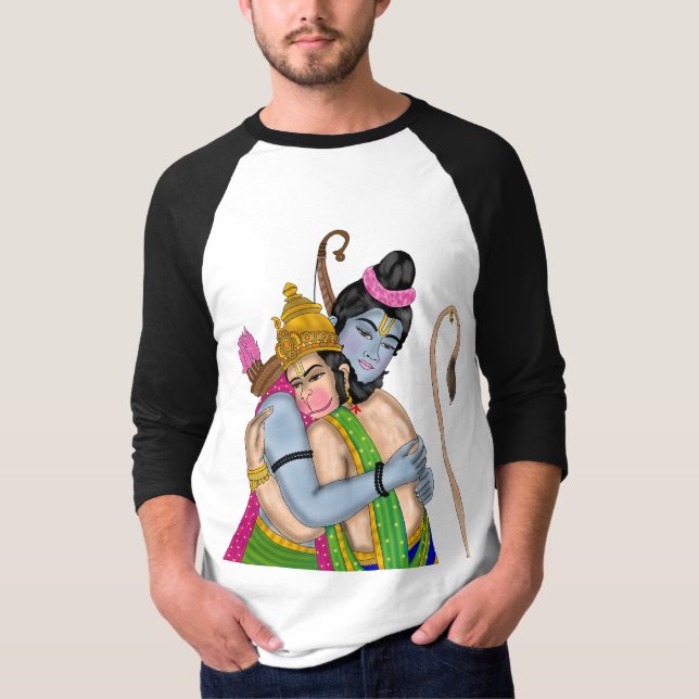 T-shirt Lord Rama & Hanuman  (Devant)