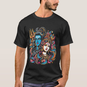 T-shirt Lord Shiva Durga Hindu Dieu Mahadeva Goddes