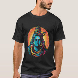 T-shirt Lord Shiva Hindu Dieu Mahadeva Trident Hinduism De